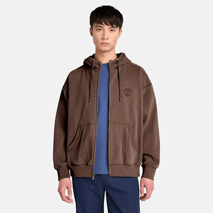 Timberland 10061 Full-Zip Sweatshirt Chocolate Brown Men'S