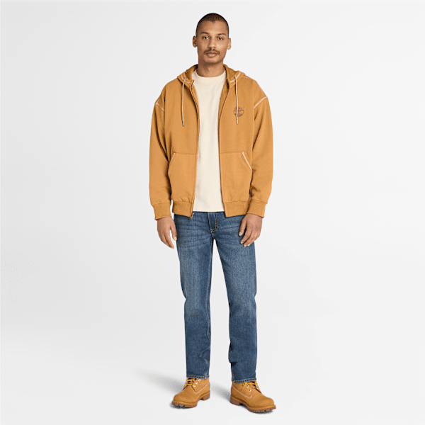 Timberland 10061 Full-Zip Sweatshirt Wheat Men'S
