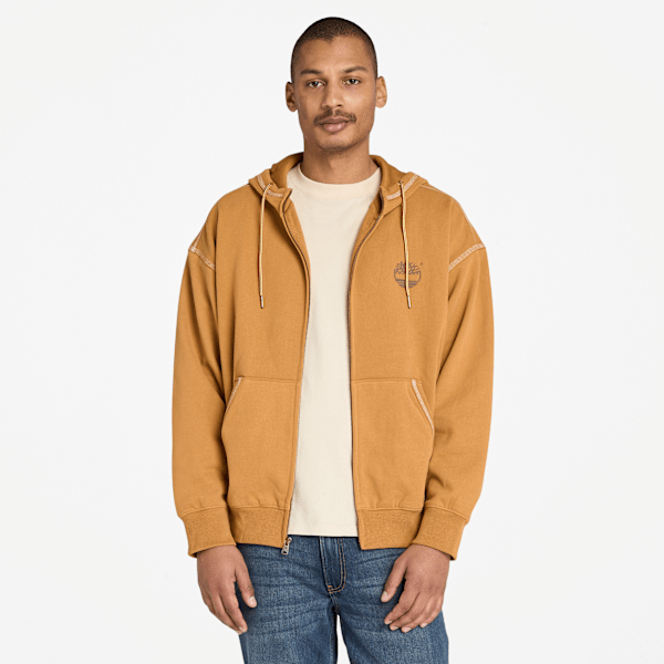 Timberland 10061 Full-Zip Sweatshirt Wheat Men'S