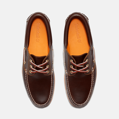 Timberland Authentic 3-Eye Lug Handsewn Boat Shoe Brown Men'S