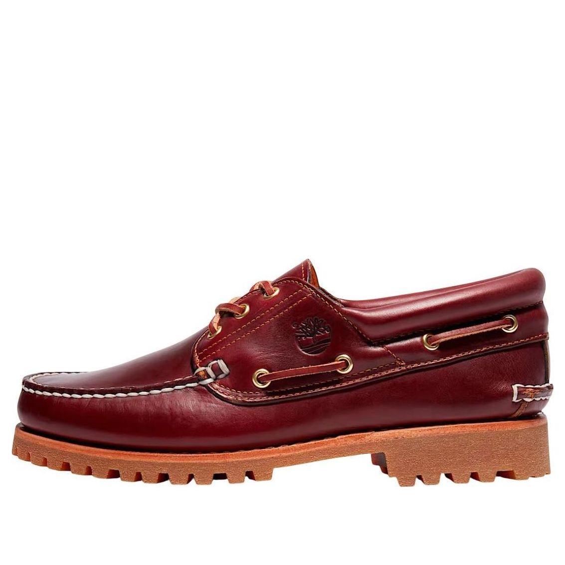 Timberland 3-Eye Lug Handsewn Boat Shoe Burgundy