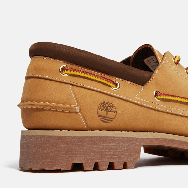 Timberland Authentics 3-Eye Boat Shoe Wheat Nubuck Men'S