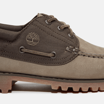 Timberland Authentics 3-Eye Boat Shoe Olive Nubuck Men'S