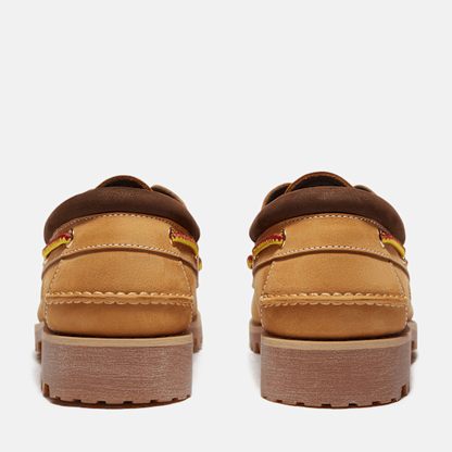 Timberland Authentics 3-Eye Boat Shoe Wheat Nubuck Men'S