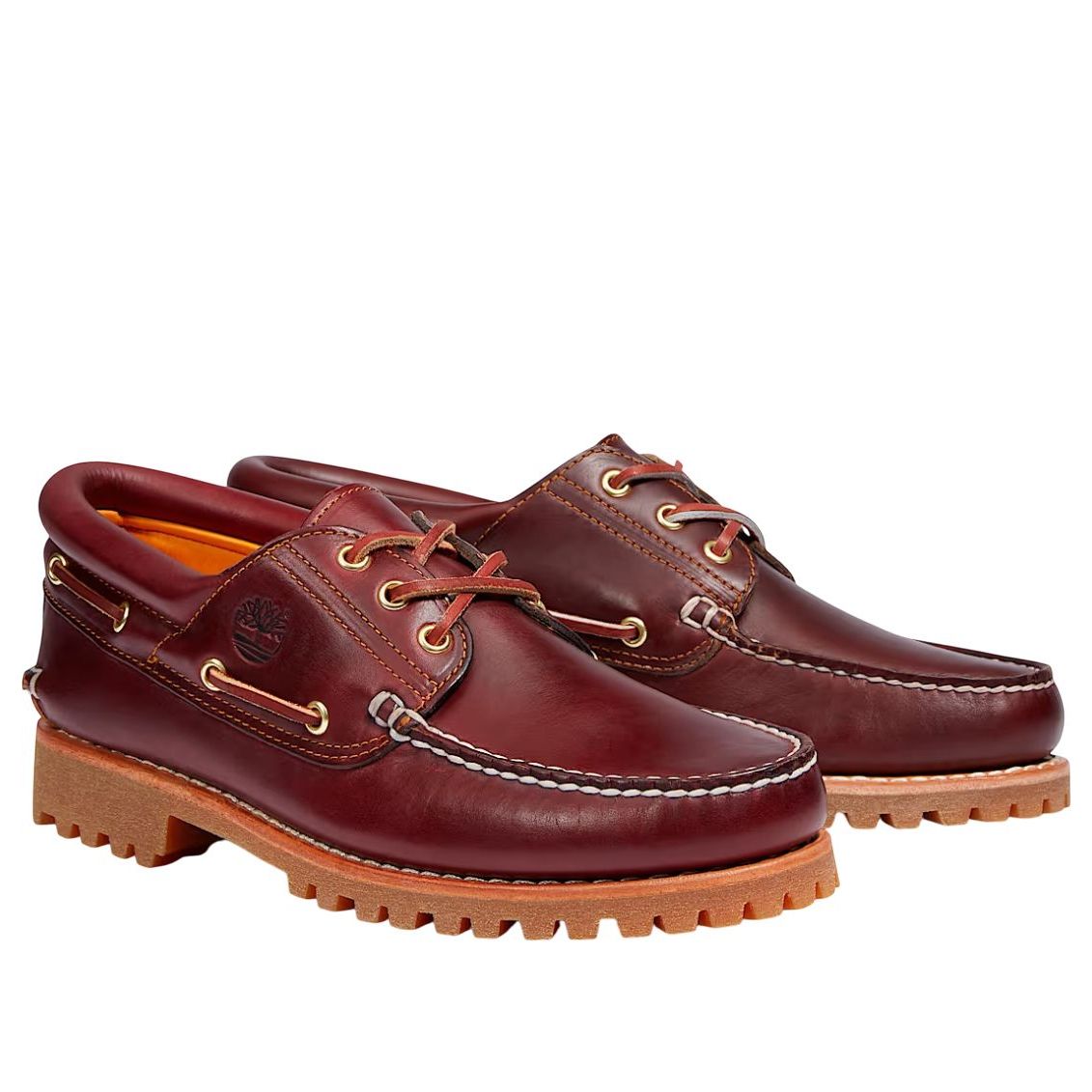 Timberland 3-Eye Lug Handsewn Boat Shoe Burgundy