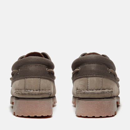 Timberland Authentics 3-Eye Boat Shoe Olive Nubuck Men'S