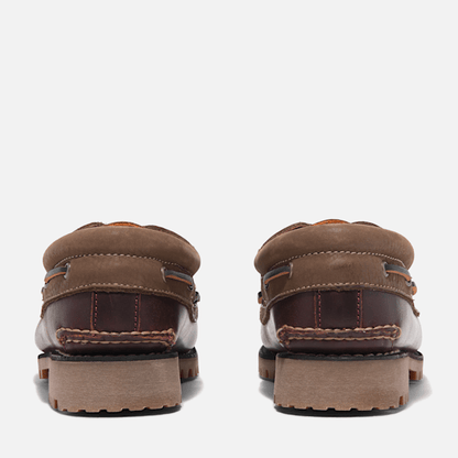 Timberland Authentics 3-Eye Boat Shoe Root Beer Full-Grain Men'S