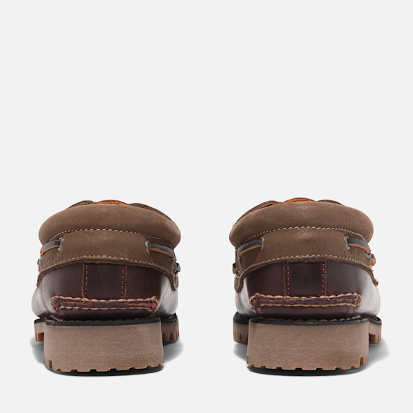 Timberland Authentics 3-Eye Boat Shoe Root Beer Full-Grain Men'S