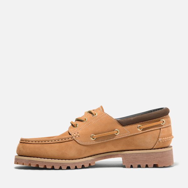 Timberland Authentics 3-Eye Boat Shoe Wheat Nubuck Men'S