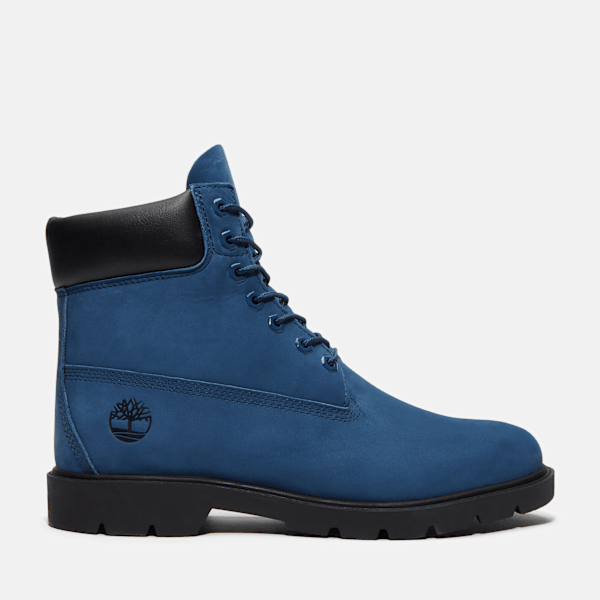 Timberland Classic 6-Inch Waterproof Boot Dark Blue Nubuck Men'S