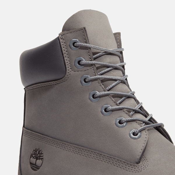 Timberland Classic 6-Inch Waterproof Boot Medium Grey Nubuck Men'S