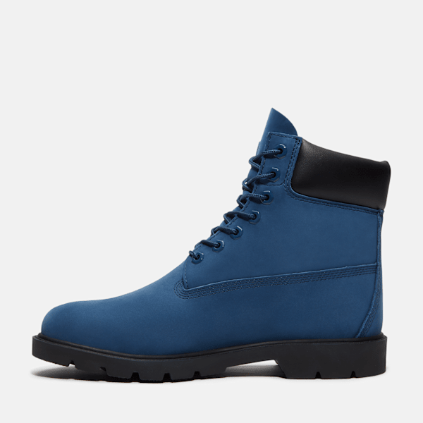 Timberland Classic 6-Inch Waterproof Boot Dark Blue Nubuck Men'S