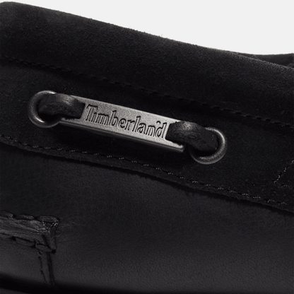 Timberland Emerald Woods 3-Eye Lug Handsewn Boat Shoe Black Full-Grain Men'S