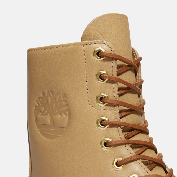 Timberland Founder'S Premium 8-Inch Waterproof Boot Beige Full-Grain Men'S