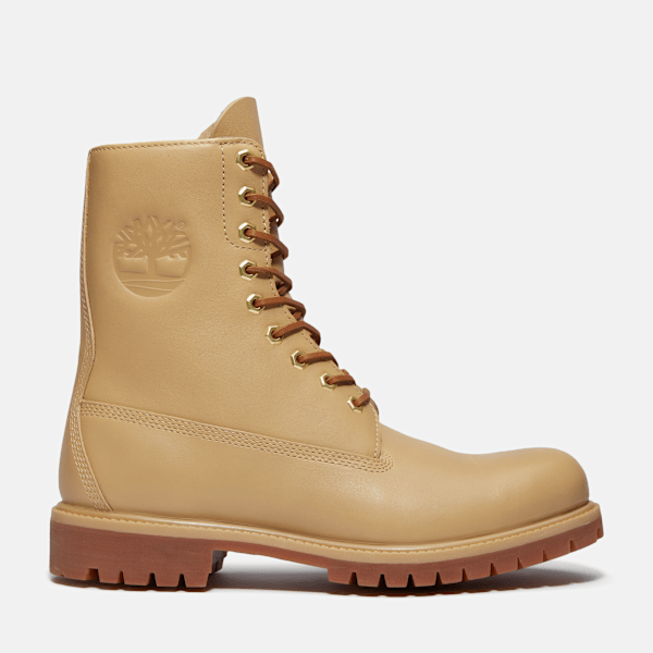 Timberland Founder'S Premium 8-Inch Waterproof Boot Beige Full-Grain Men'S