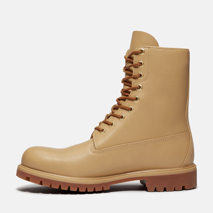 Timberland Founder'S Premium 8-Inch Waterproof Boot Beige Full-Grain Men'S