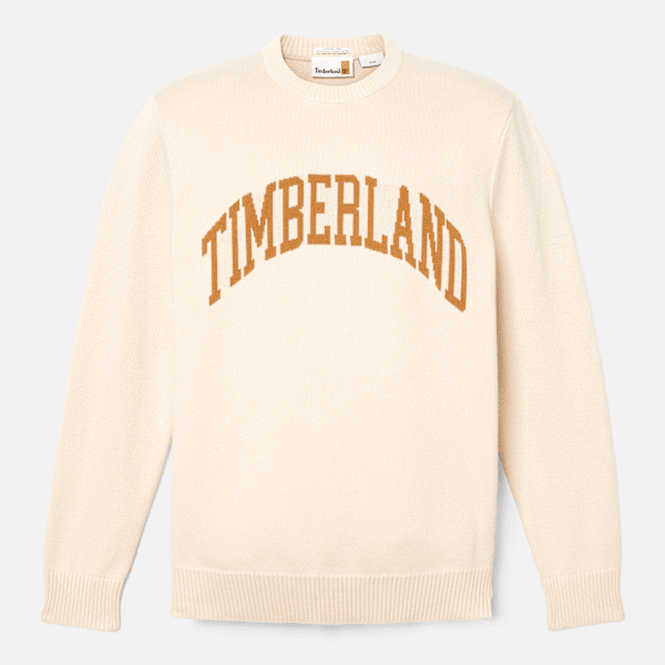 Timberland Graphic Sweater Light Beige Men'S