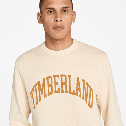 Timberland Graphic Sweater Light Beige Men'S