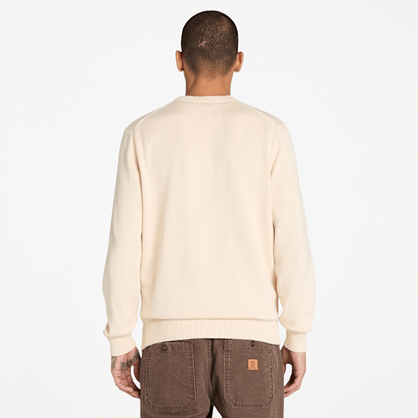 Timberland Graphic Sweater Light Beige Men'S
