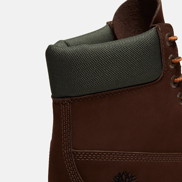 Timberland Heritage 6-Inch Waterproof Boot Dark Brown Nubuck Men'S