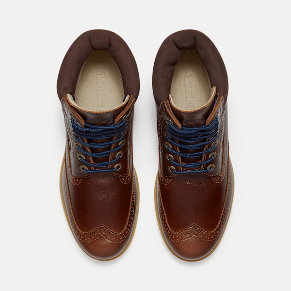 Timberland Heritage 6-Inch Waterproof Boot Medium Brown Full-Grain Men'S