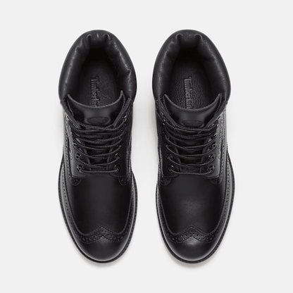 Timberland Heritage 6-Inch Waterproof Boot Black Full-Grain Men'S