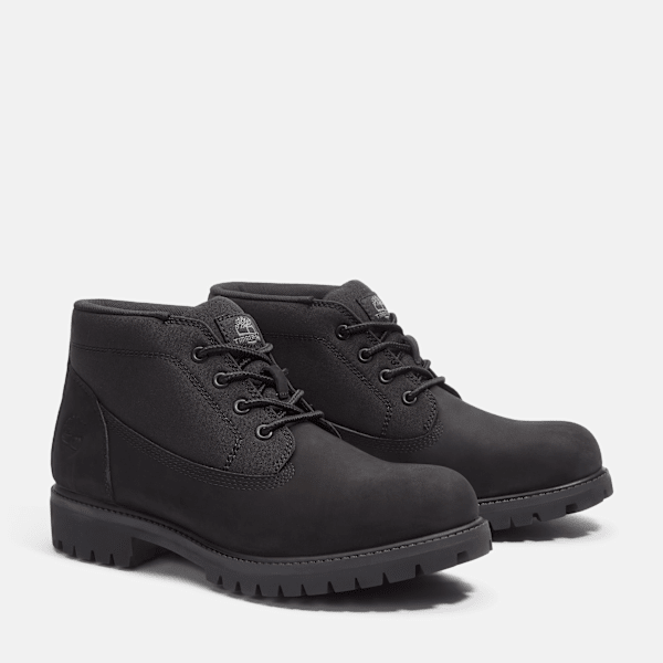 Timberland Heritage Mid Chukka Boot Black Nubuck Men'S