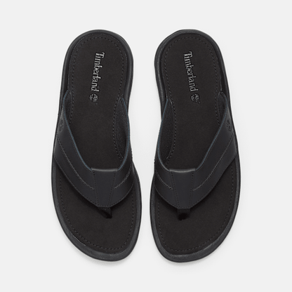 Timberland Originals Slide Sandal Black Leather Men'S