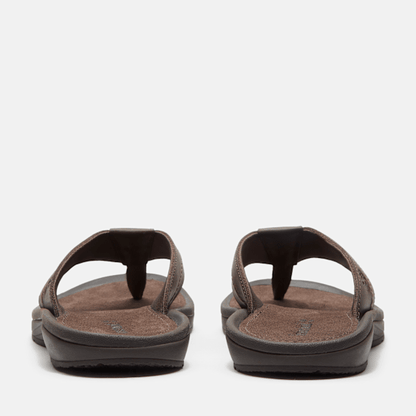 Timberland Originals Slide Sandal Dark Brown Leather Men'S