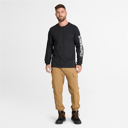 Timberland Pro Core Logo Long-Sleeve T-Shirt Black Men'S