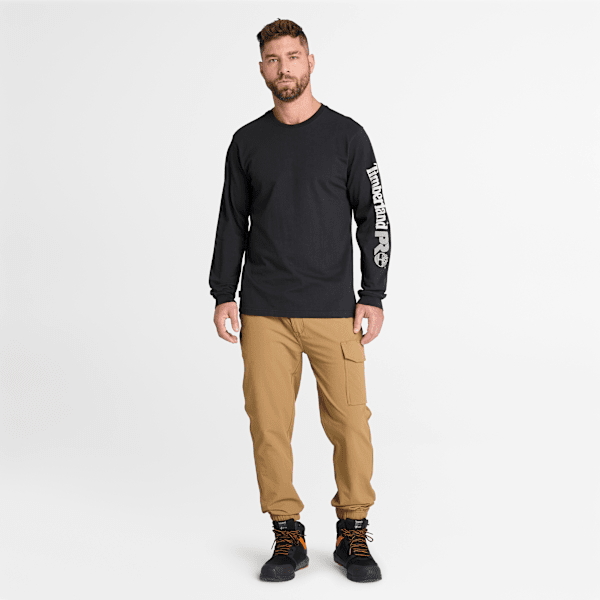 Timberland Pro Core Logo Long-Sleeve T-Shirt Black Men'S