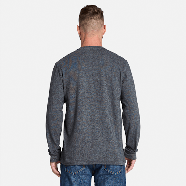 Timberland Pro Core Logo Long-Sleeve T-Shirt Deepest Grey Heather Men'S