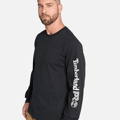Timberland Pro Core Logo Long-Sleeve T-Shirt Black Men'S