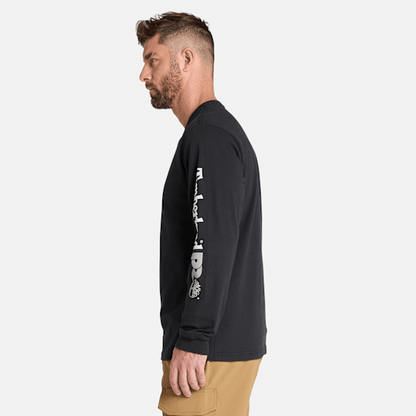 Timberland Pro Core Logo Long-Sleeve T-Shirt Black Men'S