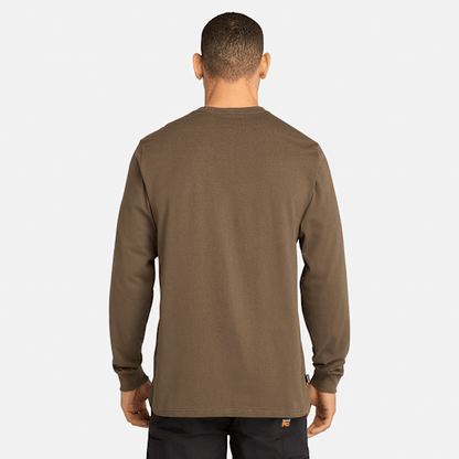 Timberland Pro Core Logo Long-Sleeve T-Shirt Olive Night Men'S