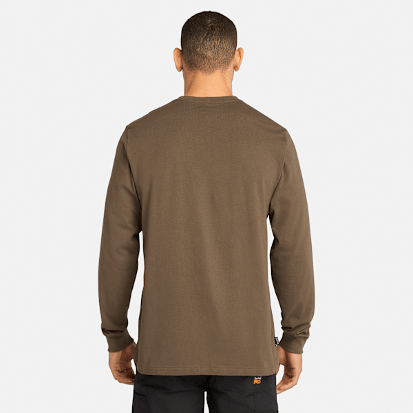 Timberland Pro Core Logo Long-Sleeve T-Shirt Olive Night Men'S