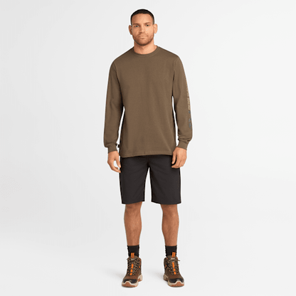 Timberland Pro Core Logo Long-Sleeve T-Shirt Olive Night Men'S