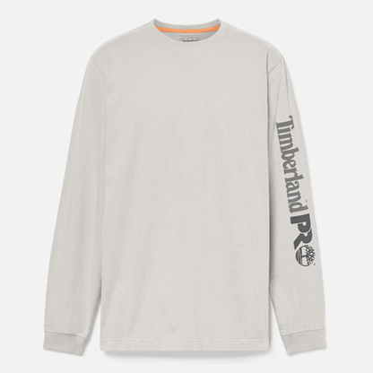 Timberland Pro Core Logo Long-Sleeve T-Shirt Greige Men'S