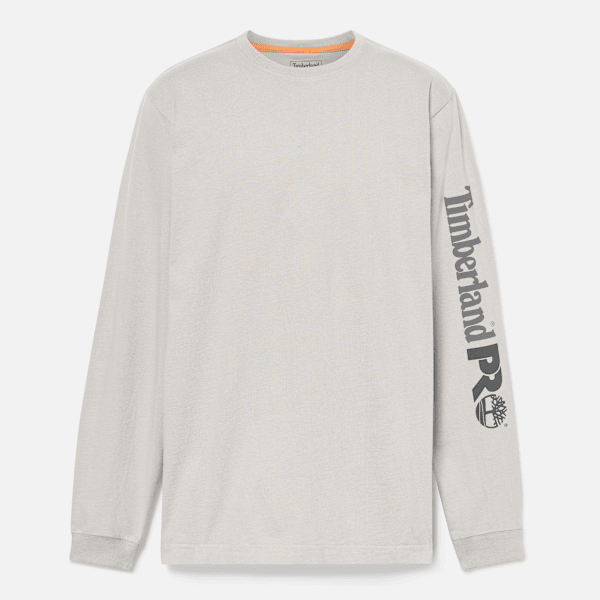 Timberland Pro Core Logo Long-Sleeve T-Shirt Greige Men'S