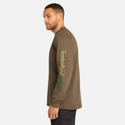 Timberland Pro Core Logo Long-Sleeve T-Shirt Olive Night Men'S