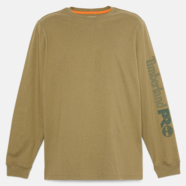 Timberland Pro Core Logo Long-Sleeve T-Shirt Burnt Olive Men'S