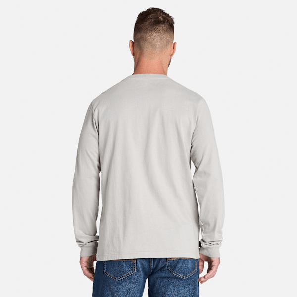 Timberland Pro Core Logo Long-Sleeve T-Shirt Greige Men'S