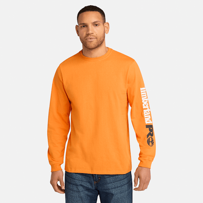 Timberland Pro Core Logo Long-Sleeve T-Shirt Pro Orange Men'S