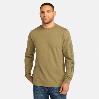 Timberland Pro Core Logo Long-Sleeve T-Shirt Burnt Olive Men'S
