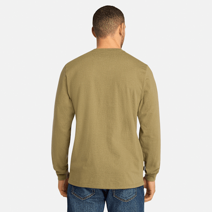 Timberland Pro Core Logo Long-Sleeve T-Shirt Burnt Olive Men'S