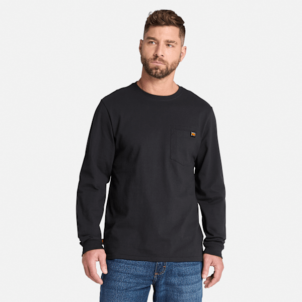 Timberland Pro Core Pocket Long-Sleeve T-Shirt Black Men'S
