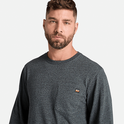 Timberland Pro Core Pocket Long-Sleeve T-Shirt Deep Grey Heather Men'S