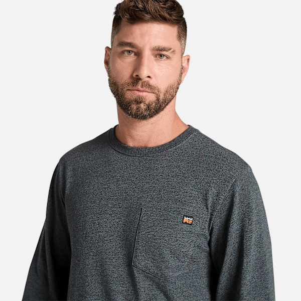 Timberland Pro Core Pocket Long-Sleeve T-Shirt Deep Grey Heather Men'S