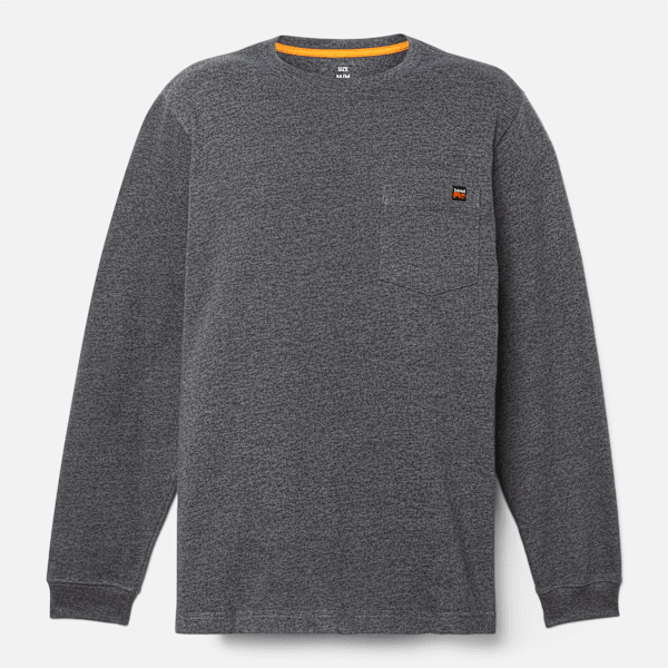 Timberland Pro Core Pocket Long-Sleeve T-Shirt Deep Grey Heather Men'S
