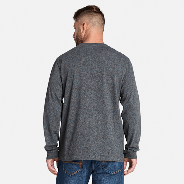 Timberland Pro Core Pocket Long-Sleeve T-Shirt Deep Grey Heather Men'S